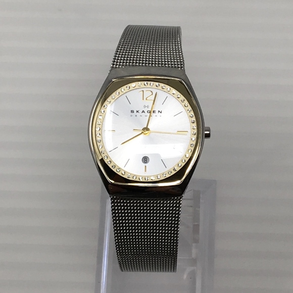 Skagen Accessories - Skagen Ladies Mesh Band Crystal Surrond Watch (G1)